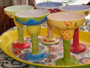 Thirsty Thursday Margarita Wine Goblet Painting Clay Dreams